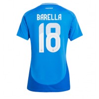 Italien Nicolo Barella #18 Replika Hemmatröja Dam EM 2024 Kortärmad